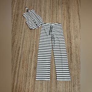 PrettyLittleThing Black and White Striped Pants & Vest Set